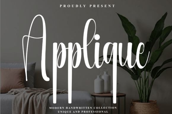 Applique: A Modern Handwritten Font for Crisp, Elegant Design
