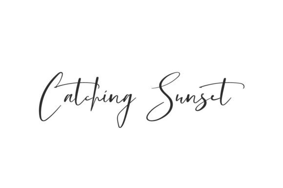 Catching Sunset: Elevate Your Design with Whimsical Typography