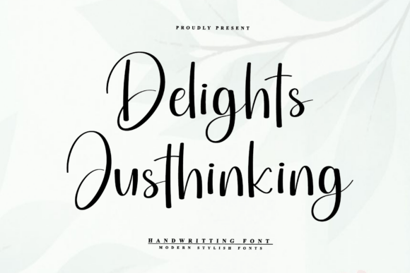 Delights Justhinking: A Timeless Handwritten Font for Designers