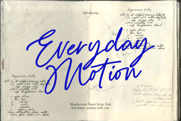 Everyday Motion: The Authentic Brush Script Font for Modern Design
