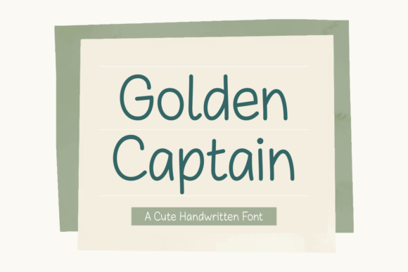 Golden Captain: A Handwritten Font for Authentic Design