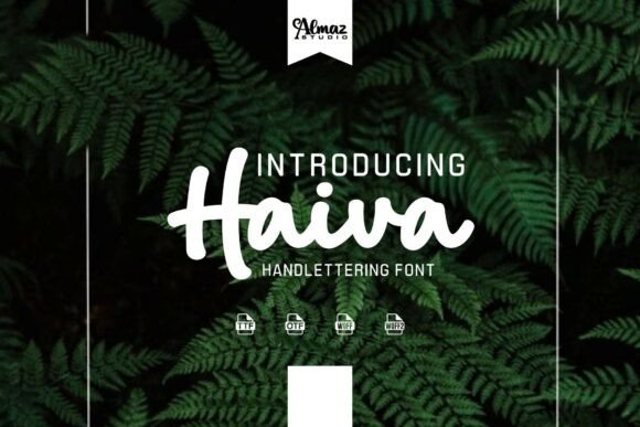 Haiva: The Modern Hand-Lettering Font for Authentic Design