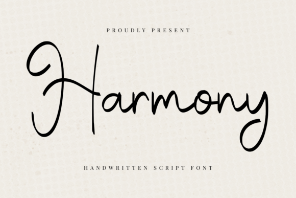 Harmony: A Sweet and Cursive Handwritten Font for Elegant Design