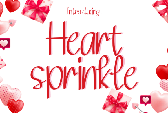 Heart Sprinkle: Elevating Design with Romantic Typography