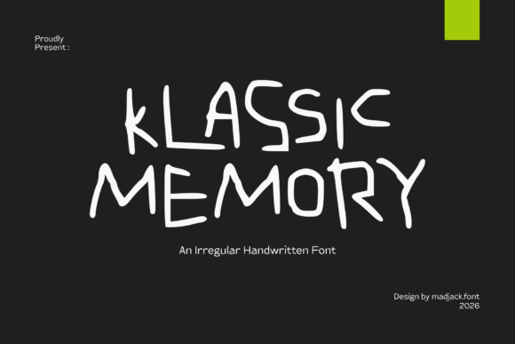 Klassic Memory: The Expressive Handwritten Font for Authentic Design