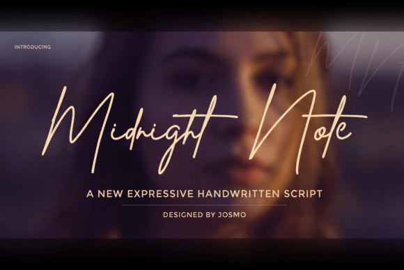 Midnight Note: Authentic Script Typography