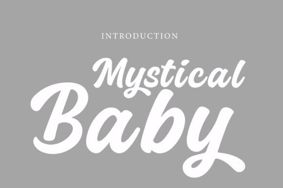 Mystical Baby: A Charming Retro Script Font