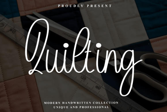 Quilting: Autumnal Elegance in Modern Typography