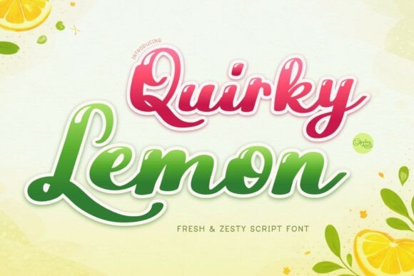Quirky Lemon: A Fresh Take on Handwritten Typography