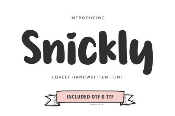 Snickly: A Handwritten Font for Effortless Design Charm