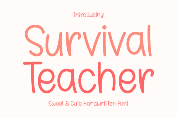 Survival Teacher: Nurturing Design with Handwritten Charm