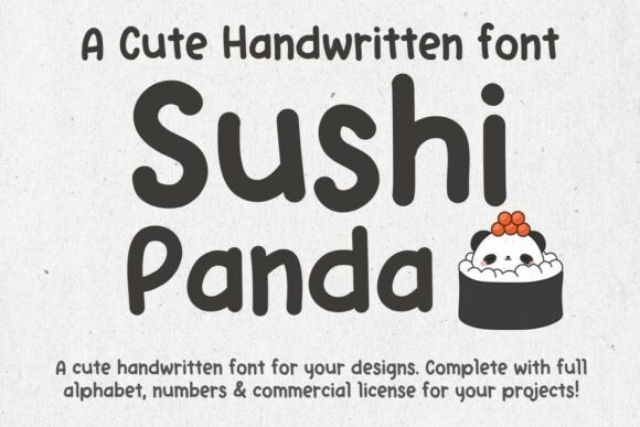 Sushi Panda: A Playful Font for Modern Design