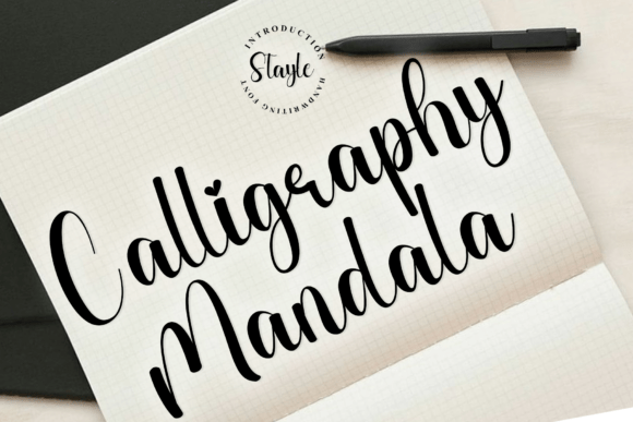 The Airy Elegance of Calligraphy Mandala Typography